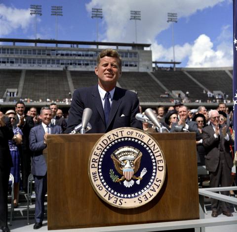 JFK speaking
