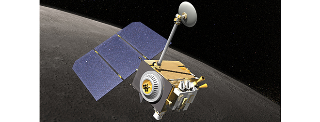 Artist's rendering of the Lunar Reconnaissance Orbiter spacecraft