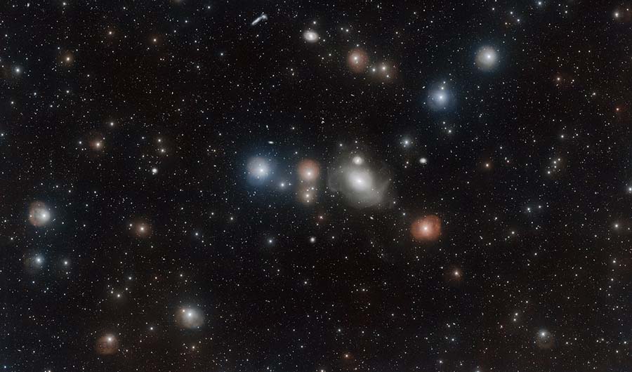 countless galaxies twinkle in a range of sizes