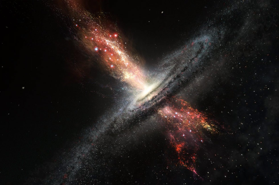 colliding supermassive black holes 