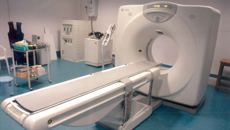 CT scanning device. 
