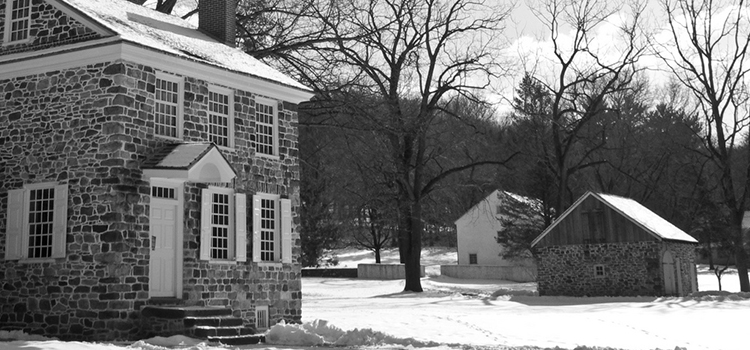 Stone building at Valley Forge, Pennsylvania. 