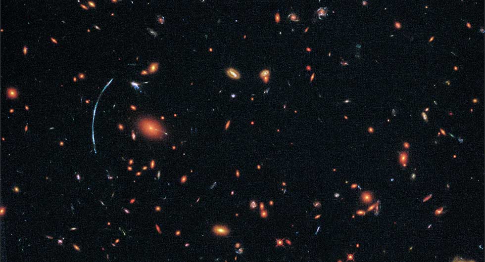 Hubble released a wide field image of galaxy cluster SDSS J1110+6459