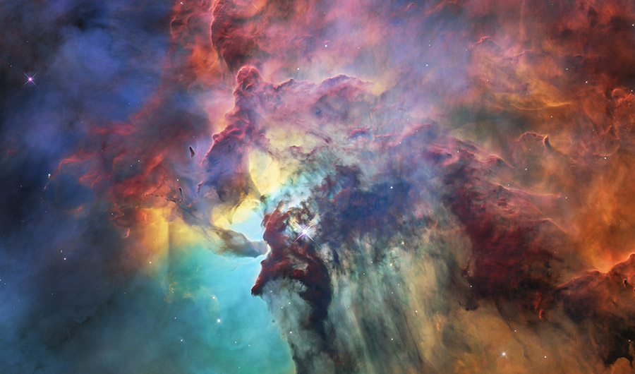 For Hubble's 28th anniversary, the telescope snapped the Lagoon Nebula in all its glory.