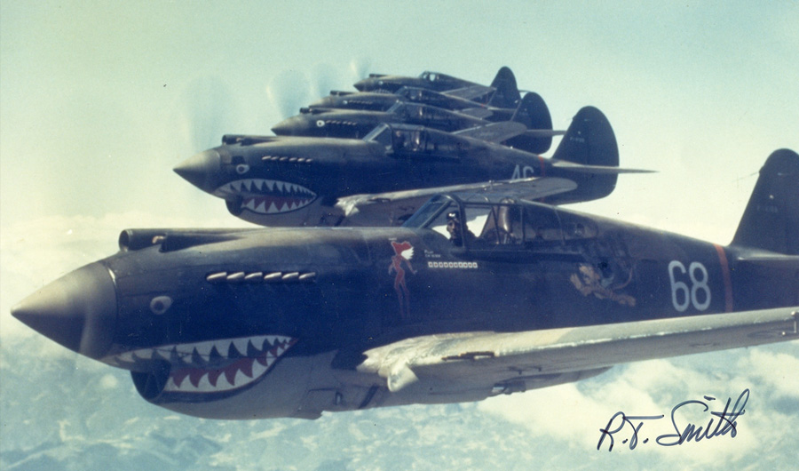 Flying Tigers P-40 fighter planes