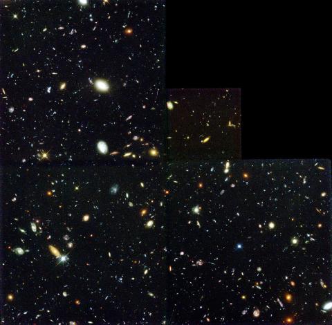 Hubble deep field image