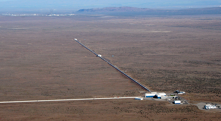 This is a view of the LIGO detector in Hanford, Washington. 