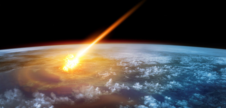 Artist depiction of killer asteroid