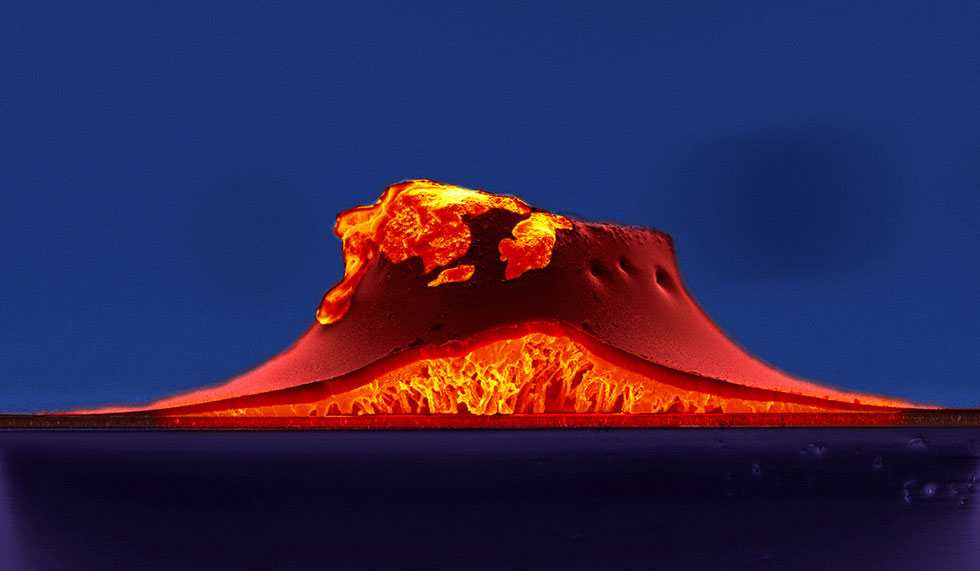 Heart of a volcano