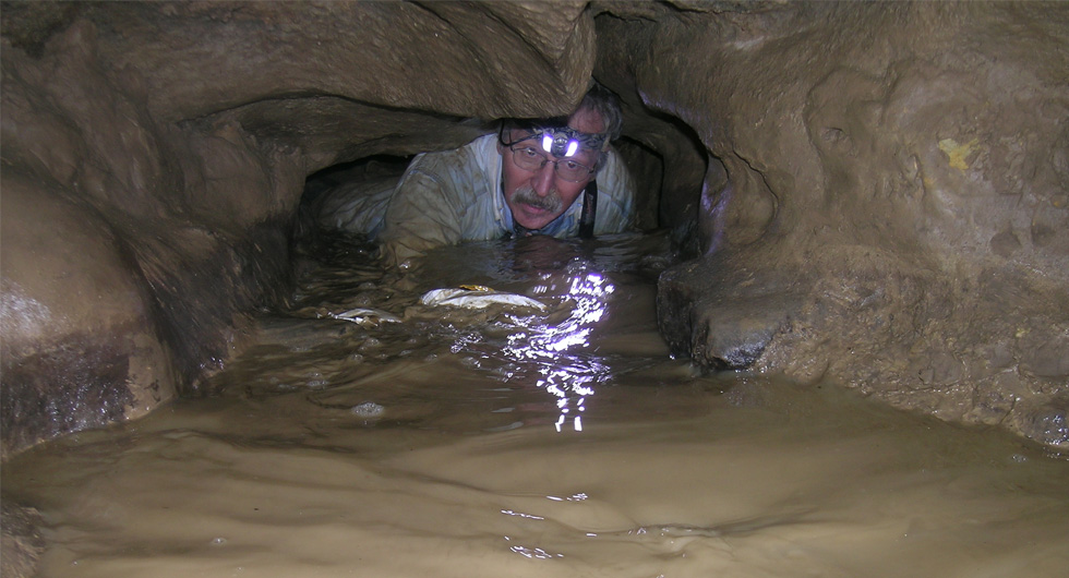 Crawling out of a cave