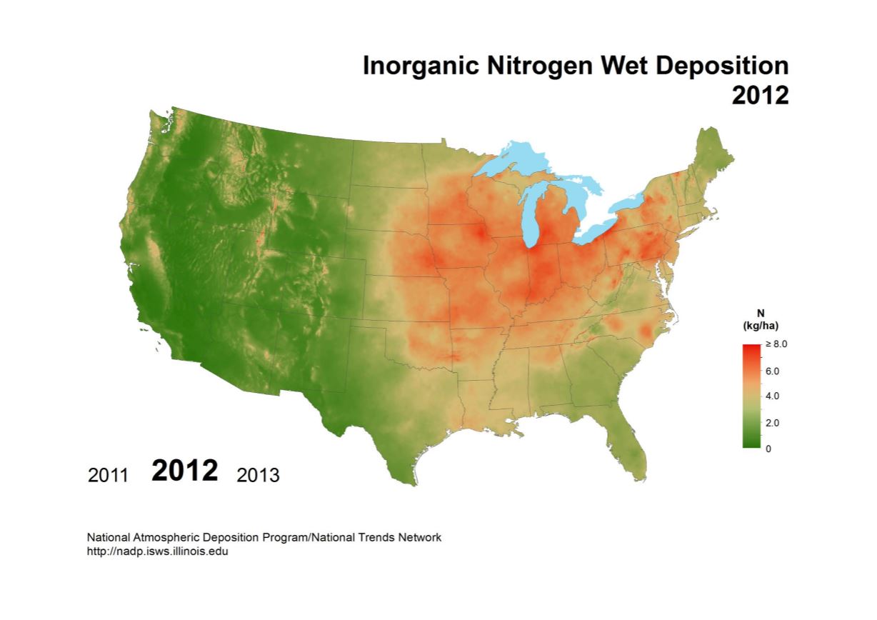 nitrogen map